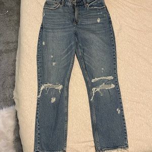 Abercrombie curve love mom jeans / 27